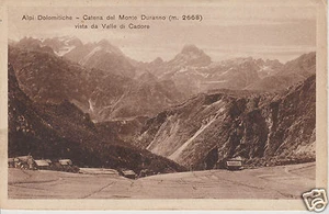Alpi Dolomitiche Catena del Monte Duranno Vista da Valle di Cadore f.p. - Foto 1 di 1