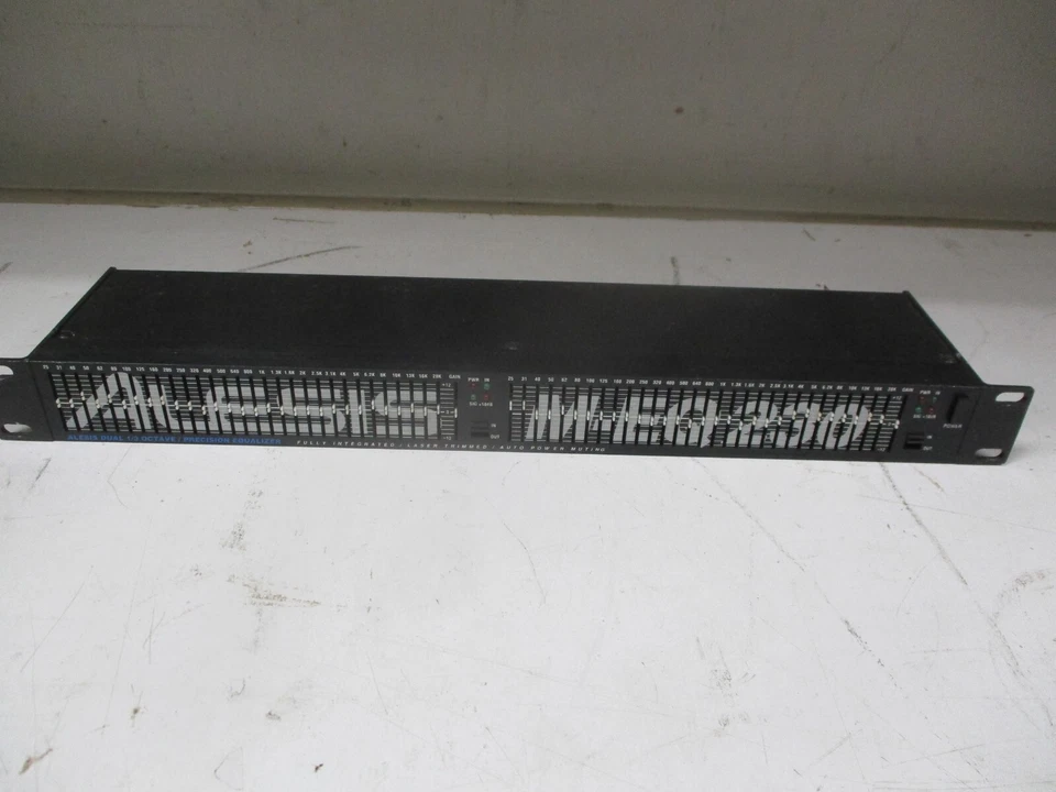 Alesis M-EQ 230 Dual 1/3 Octave Equalizer with NO Power Adapter. PARTS ONLY - Image 1 of 4