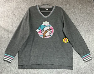 Bucees Pullover Sweatshirt Damen mittelgrau Biber Logo Weihnachten Urlaub Neu - Bild 1 von 10