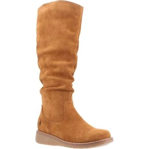 Hush Puppies Lucinda Suede Women's Tan Boots New - Picture 1 of 4