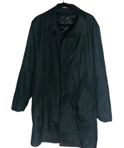 Perry Ellis Portfolio rain jacket black layered pockets polyester size 46L READ - Picture 1 of 16
