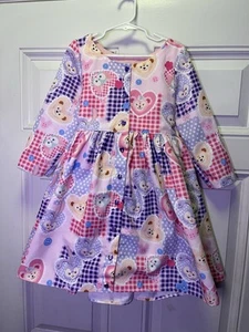 Beautiful Custom Made Dress With Disney’s Duffy And Friends Print Size 4/6 - Picture 1 of 17