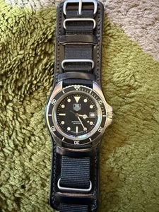 Tag Heuer Antique Divers With Moutry Contaylor Military Belt - Picture 1 of 8