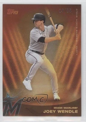2022 Topps X Steve Aoki Yellow Glitter Blast /25 Joey Wendle Joe Wendle #150 - Image 1 of 2