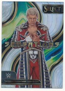 CODY RHODES 2023 PANINI SELECT WWE #15 SENSATIONS SILVER PRIZMS RARE MINT SP - Picture 1 of 2