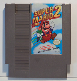 Super Mario Bros. 2 (Nintendo NES, 1988) Cartridge w/Case-Tested