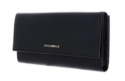 COCCINELLE Metallic Soft Wallet Noir - Photo 1/4