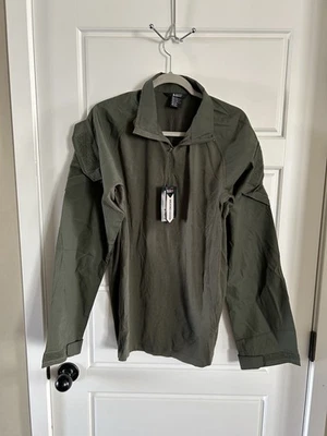 5.11 Tactical Men's Rapid Assault Shirt Size L Olive Green 1/4 Zip Ripstop - Image 1 of 4