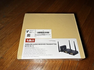 1Mii 3 en 1 2,4 GHz Audio Inalámbrico 1 Transmisor y 2 Receptores - Modelo RT5066 Foto 1 de 3