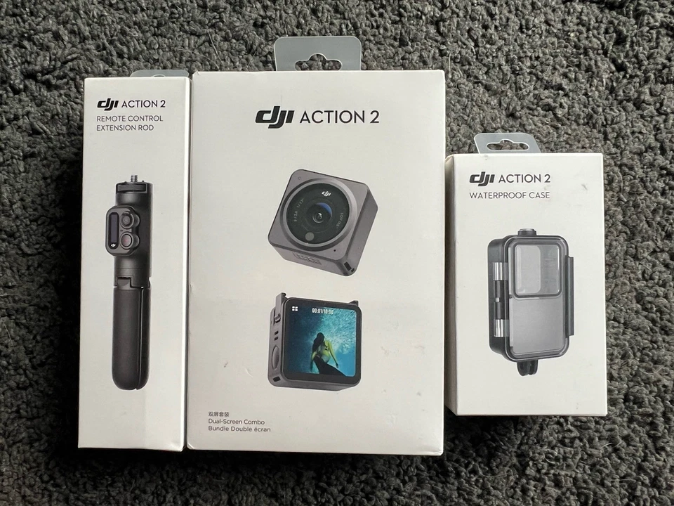 DJI Action 2 Grey Dual-Screen Combo 4K Camera NEW SEALED, W/ New Case & Remote! - Image 1 of 2