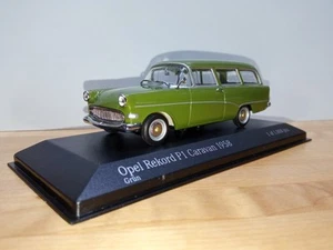 Minichamps 1:43 Opel Rekord P1 Caravan Grün Neu in OVP - Bild 1 von 18
