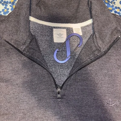 Dockers Quarter Zip Pullover Gray Men's Sweatshirt Long Sleeve Casual XXL - Image 1 of 4