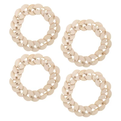  100 Pcs Boutons Du Chapeau En Bois Accessoires Crochet De Couture - Photo 1/4