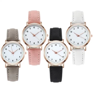 Relojes de pulsera impermeables de cuero delicados para mujer que brillan en la oscuridad - Imagen 1 de 11