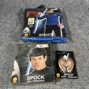 Rubies Spock Star Trek Costume Wig And Ears Brand New Package Adult Xl - Picture 1 of 6