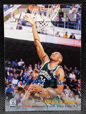 1997 Score Board Auto Marcus Mann - Mississippi Valley State Delta Devils - Image 1 of 2