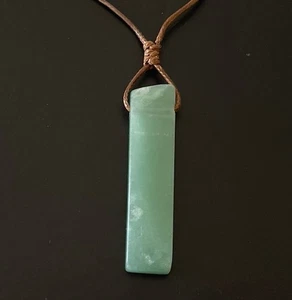 Collar Unisex Ajustable Palo Cristal Reiki Chakra Aventurina Verde-Nuevo - Imagen 1 de 3