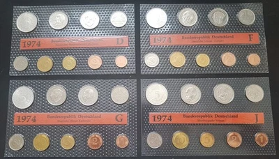 BRD 1Pf. To 5 DM 1974 D-J Exchange Rates In Box St SP131420 - Image 1 of 4