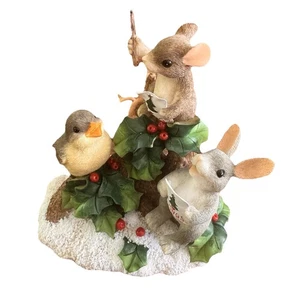 Charming Tails "Everybody Sing" Decorazione Natalizia Fitz e Floyd 87/102 + Scatola - Foto 1 di 8