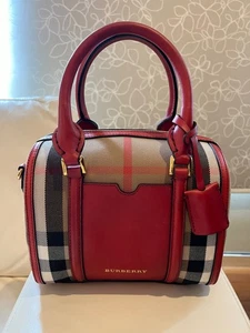 BURBERRY Small Sartorial House Check Alchester Bowling Bag - Bild 1 von 18