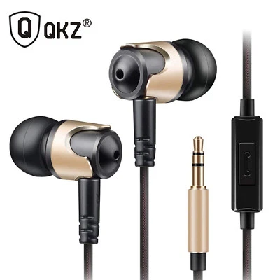 Super Bass High-End In Ear Kopfhörer QKZ DM4 Gold Ohrhörer, austauschbare Kabel - Bild 1 von 4