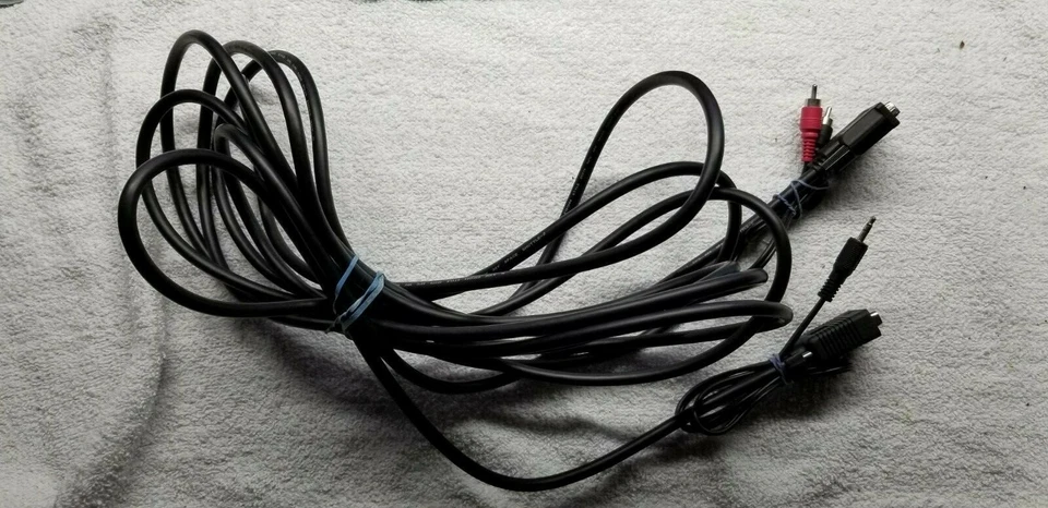 Space Shuttle Z 20FT DVI-I Male to VGA Male Video plus 3.5mm Stereo Audio cable  - Image 1 of 4