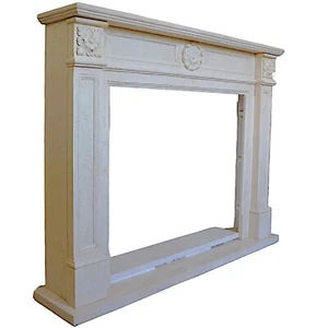 Cadre Classique Cheminée En Marbre Jaune Égyptien Mantel Fireplace L150cm - Picture 1 of 9