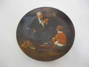 Placa de Coleccionista Norman Rockwell 1982 de colección The Tycoon Knowles edición limitada - Imagen 1 de 3