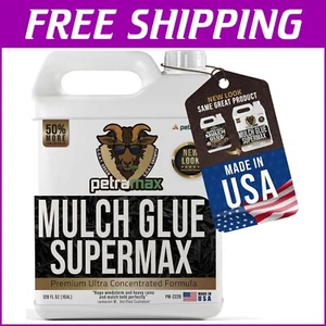 Max Mulch Glue - Concentrated Non-Toxic Landscaping Adhesive, Clear Drying, 1G - Picture 1 of 10