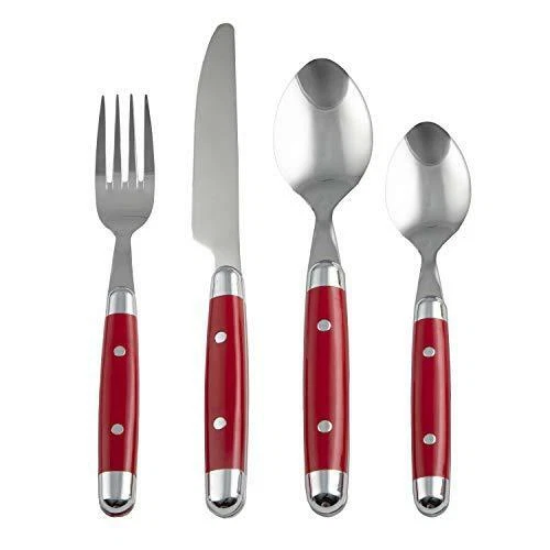 Cambridge Silversmiths 20-piece Flatware Set Jubilee Red 07220pstp12