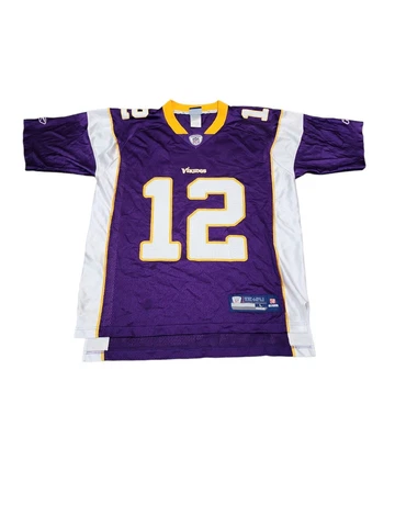 Reebok On Field Minnesota Vikings Jersey #12 Harvin Mens Size Large Purple NFL Cover