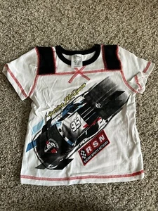 Disney Boys Cars Lightning Mcqueen T Shirt Size 4 104cm Pull Over Short Sleeve - Picture 1 of 11