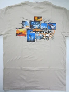 Calcutta Brand Snapshot T-Shirt, Stone, Medium New NWT - Picture 1 of 5