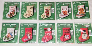 New nmi Cross Stitch Kit Winter Christmas Holiday Stocking Ornament . You Choose - Picture 1 of 21