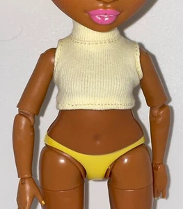 Rainbow High Winter Break Sunny Madison Doll Outfit Yellow Sleeveless Crop Top - Picture 1 of 6