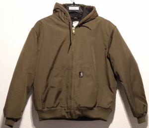 Vintage Carhartt J133 BRK Quilt Lined Active Jacket Men's Large Brown Olive EUC - Picture 1 of 6