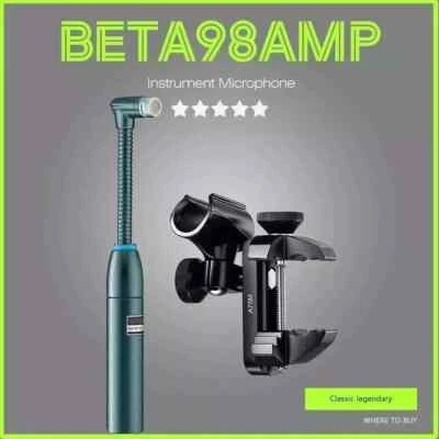 BETA98AMP 98amp Cardioid Condenser Instrument Percussion Drum Microphone - Image 1 of 4