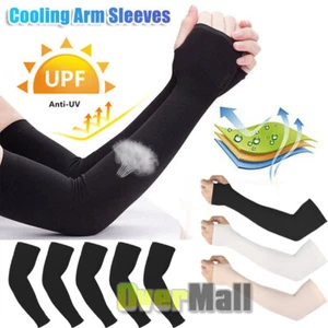 1 to 5 Pairs Cooling Arm Sleeves Cover Basketball Sport UV Sun Protection US - Picture 1 of 30
