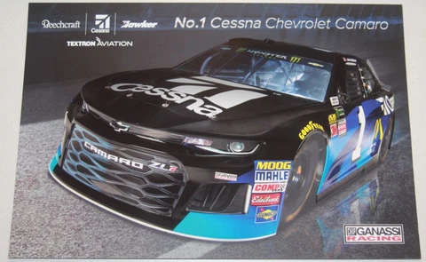2018 Jamie McMurray Cessna Chevy Camaro NASCAR MENCS postcard Cover