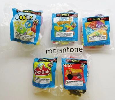 JUEGO MIP 5 Wendy's 1999 MINI HASBRO CLASSICS Cootie Llavero JUEGO Tonka PLAY-DOH Foto 1 de 3