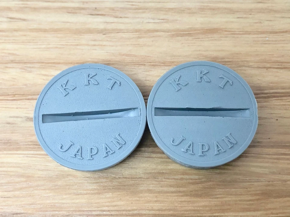 KKT - AMX Pedal Caps - Grey - old school bmx - Image 1 of 1