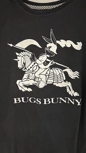 Loony Tunes Bugs Bunny AKA T Shirt Large Black & White - Picture 1 of 11