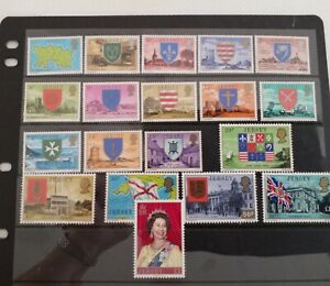 B135- Jersey 1976 'Definitive Issues, Coat of Arms', Complete Set of 19, MNH