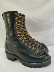 Botas para hombre Viberg de cuero 9" Work Logger fuego salvaje combate militar 5,5D $579 - Imagen 1 de 12