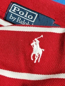 POLO Ralph Lauren Shirt Classic Polo Red Striped NEW Preppy Pony XLT XL - Picture 1 of 11