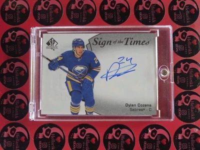 2021-22 Dylan Cozens SP Authentic Sign Of The Time Auto #SOTT-DC Upper Deck - Image 1 of 2