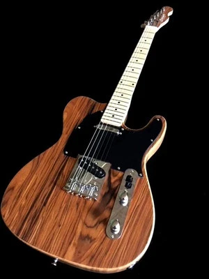 NUEVA GUITARRA ELÉCTRICA PERSONALIZADA DE 6 CUERDAS BURL MAPLE TOP ESTILO TELE Y BOLSA Foto 1 de 4