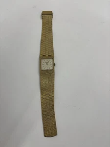 Vintage Swiss Emperor Watch Gold Bark Effect Bracelet - Picture 1 of 8