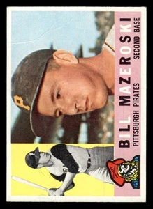 1960 Topps #55 Bill Mazeroski - VG-VGEX(Crease) *TedsCardShack* - Picture 1 of 2