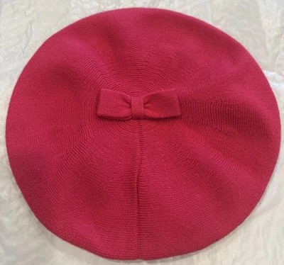 Kate Spade Нью-Йорк женщин берет шляпа ярко розовый новый с Ярлыками B15 - Изображение 1 из 2